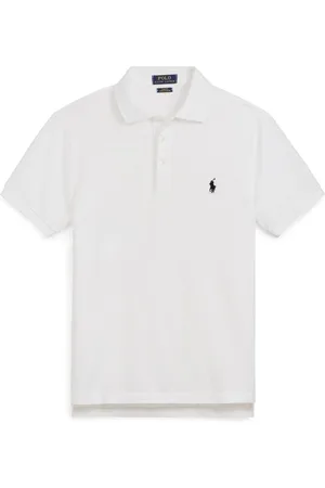 Ralph Lauren Top, Herre, Hvid, 2XL, Bomuld, Klassisk kortærmet polo