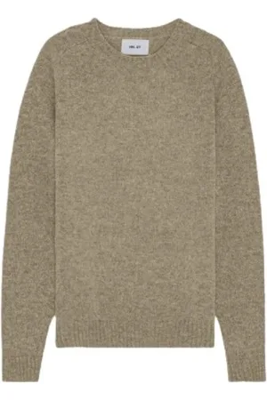 NN.07 Strik, Herre, , XL, Uld, Blød Uld Ribbet Rund Hals Pullover