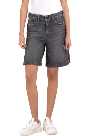 Replay Shorts, Dame, Grå, W27, Denim, Rose Label Denim Shorts