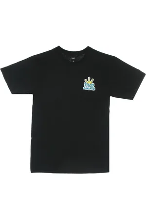 Huf Top, Herre, Sort, S, Crown Logo Tee - Streetwear Kollektion