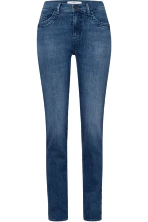 Brax Jeans, Dame, Blå, M, Tyl, Mary Style Fem-Lomme Jeans
