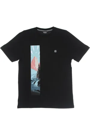 DOLLY NOIRE Top, Herre, Sort, XL, Dolomiti Tee - Streetwear Kollektion