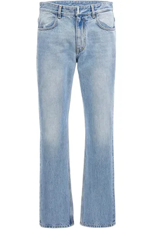 Givenchy Jeans, Herre, Blå, W31, Bomuld, Klassiske Stone-Wash Straight Jeans