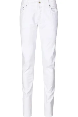 Hand Picked Bukser, Herre, Hvid, W30, Uld, Stilfuld Hvid Skjorte