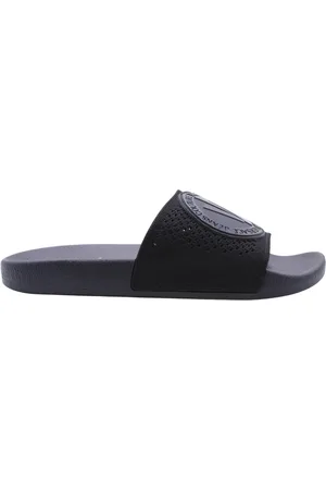 VERSACE Sko, Herre, Sort, 39 EU, Uld, Stilfulde sorte sliders til mænd