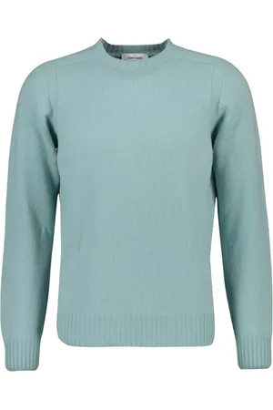 Gran Sasso Strik, Herre, Grøn, 2XL, Uld, Mintgrønne Pullovers