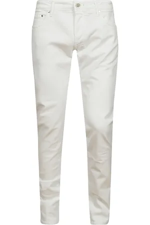 Hand Picked Jeans, Herre, Hvid, W38, Bomuld, Hvid Bomuld Denim Jeans