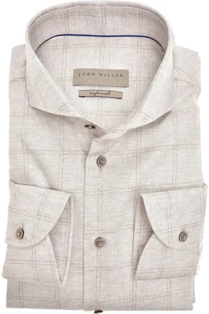john miller Skjorte, Herre, , 3XL, Bomuld, Langærmede Skjorter