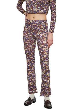 Antik Batik Bukser, Dame, Brun, S, Uld, Antonia print leggings