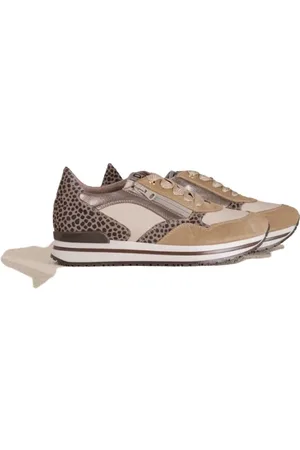 Dl Sko, Herre, Brun, 41 EU, Multifarvet Sneaker med 3cm Platform
