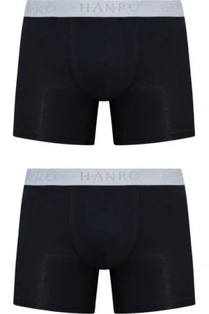 Hanro Undertøj, Herre, Sort, 2XL, Bomuld, Boxershorts 2-pakke