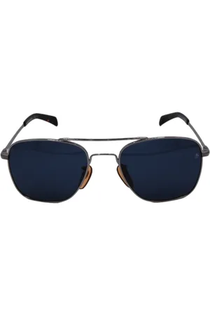 DB EYEWEAR BY DAVID BECKHAM Tilbehør, Herre, Grå, 55 MM, Sølv Rektangulære Solbriller
