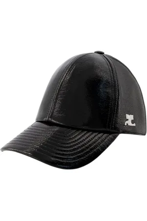 Courrèges Tilbehør, unisex, Sort, S, Bomuld, Vinyl Cap - Bomuld - Sort