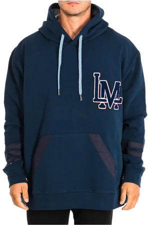 La Martina Sweathshirts & Hoodies, Herre, Blå, 3XL, Bomuld, Hættetrøje med broderet logo