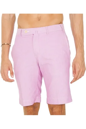 Hackett Shorts, Herre, Lilla, W32, Bomuld, Violet Knaps og Lynlås Bermuda Shorts