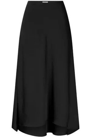 Dante 6 Kjole, Dame, Sort, S, Satin, Sort Satin Midi Nederdel