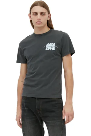 CARNE BOLLENTE Top, Herre, Sort, S, Bomuld, Grafisk Broderet T-Shirt