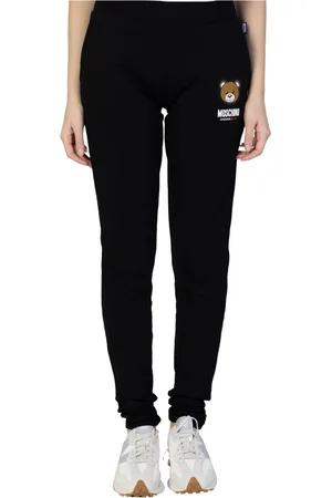 Moschino Bukser, Dame, Sort, XL, Bomuld, Afslappede joggingbukser til kvinder