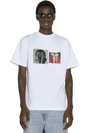 Honey Fucking Dijon Top, Herre, Hvid, S, Bomuld, Grafisk Patch Bomuld T-Shirt