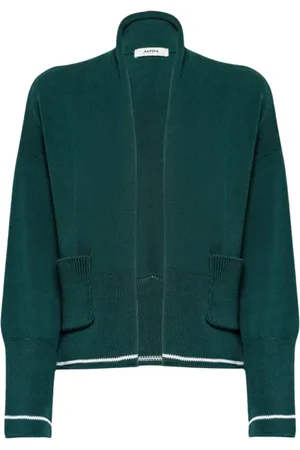ALPHA STUDIO Strik, Dame, Grøn, M, Uld, Dame Cardigan