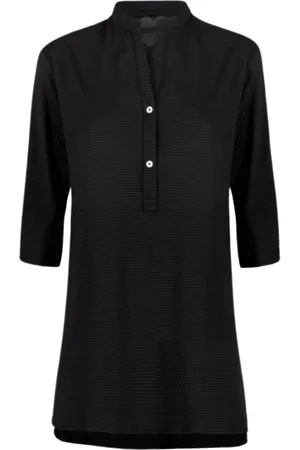 RRD Bluser & Skjorter, Dame, Sort, XS, Uld, Stilfuld Skjorte