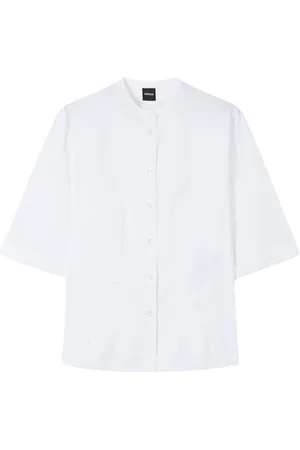 Aspesi Bluser & Skjorter, Dame, Hvid, S, Uld, Stilfuld Skjorte