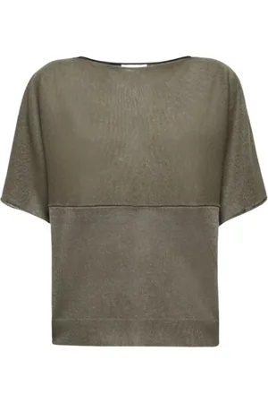 ALPHA STUDIO Bluser & Skjorter, Dame, Grøn, XS, Uld, Båd Kimono Top