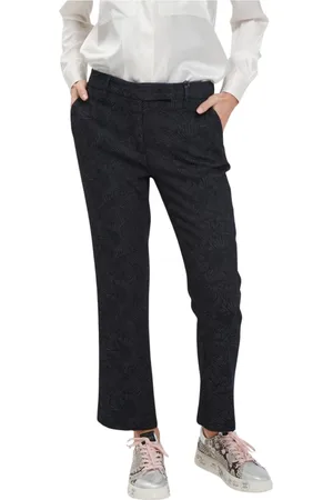 VIA MASINI 80 Bukser, Dame, Blå, 2XL, Uld, Moderne Bukser