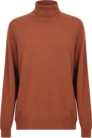 ZANONE Strik, Herre, Brun, 2XL, Uld, Turtleneck