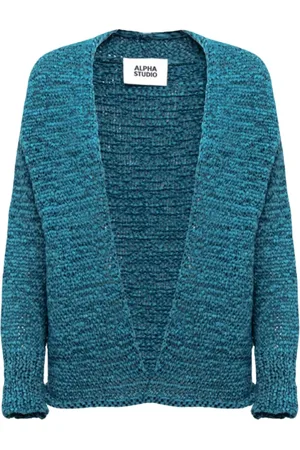 ALPHA STUDIO Strik, Dame, Grøn, L, Uld, Moderne Cardigan til Kvinder