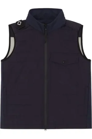 MA.STRUM Jakke, Herre, Blå, XL, Uld, Softshell Dun Quilt Gilet