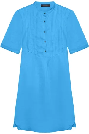 Elena Miro Kjole, Dame, Blå, 2XL, Elegant Kjole