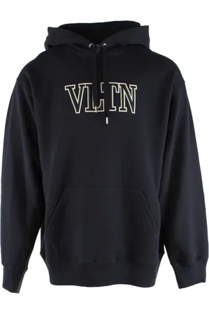 VALENTINO Sweathshirts & Hoodies, Herre, Blå, M, Bomuld, Herre Navy/Grøn Bomuldssweater