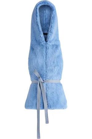 OOF Wear Tilbehør, Dame, Blå, ONE SIZE, Uld, Eco Fur/Nylon Stilfuld Jakke