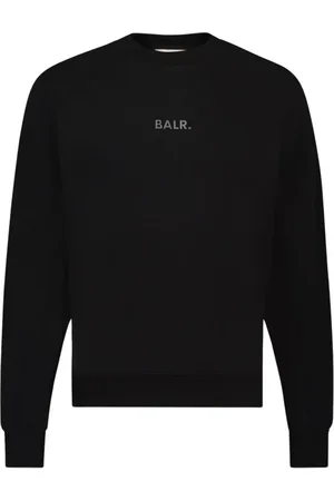 BALR. Sweathshirts & Hoodies, Herre, Sort, XL, Uld, Stilfuld Fleece Sweatshirt