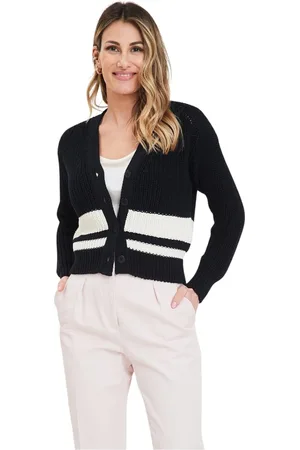 Max Mara Strik, Dame, Blå, M, Uld, Stilfuld Cardigan