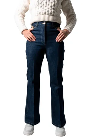Patou Jeans, Dame, Blå, L, Denim, Flare Denim Bukser i Rodeo