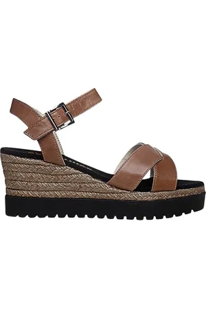 Espadrilles Sko, Dame, Brun, 40 EU, Tyl, Jordstil Espadriller