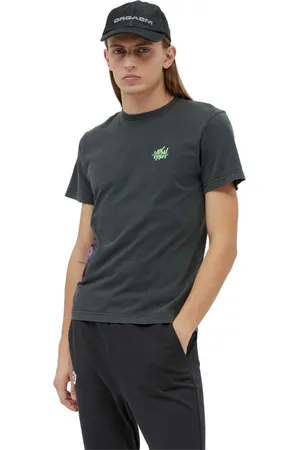 CARNE BOLLENTE Top, Herre, Sort, M, Bomuld, Earth Beat Grafisk T-shirt