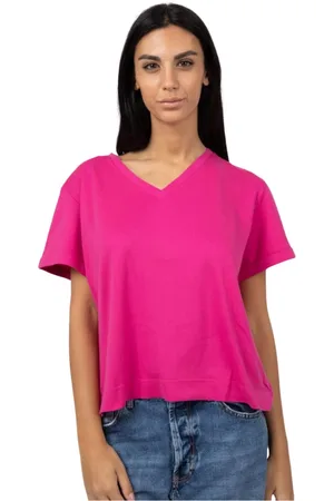 Gran Sasso Top, Dame, Lyserød, L, Uld, V-Hals T-Shirt
