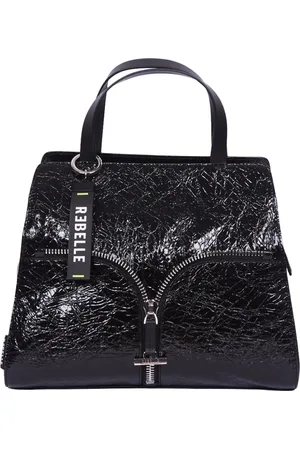 Rebelle Taske, Dame, Sort, ONE SIZE, Læder, Pam Patent Lædertaske