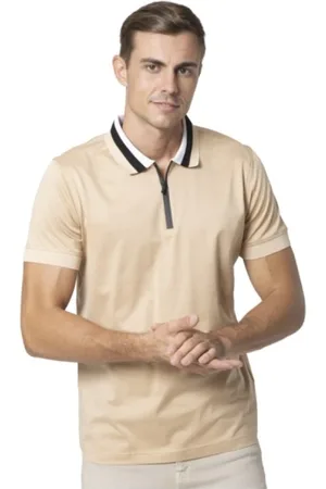 Karl Lagerfeld Top, Herre, , 2XL, Bomuld, Zip Tricolor Polo