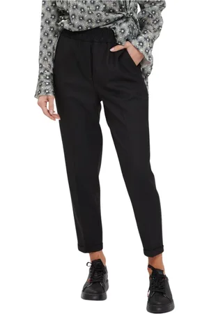 VIA MASINI 80 Bukser, Dame, Sort, XL, Uld, Moderne Bukser