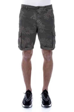 40 Weft Shorts, Herre, Grøn, 3XL, Linned, Cargo Linned Bermuda Shorts