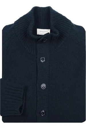 BROOKSFIELD Strik, Herre, Blå, XL, Uld, Cardigans