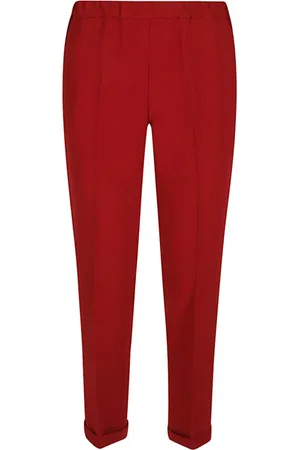 ALBERTO BIANI Bukser, Dame, Rød, XL, Uld, Chinos