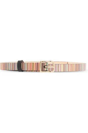 Paul Smith Tilbehør, Dame, Flerfarvet, 80 CM, Læder, Læderbælte