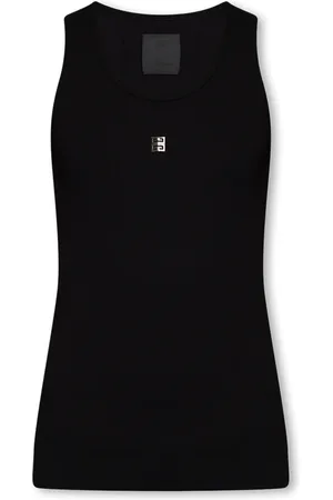 Givenchy Top, Dame, Sort, M, Bomuld, Tanktop med logo