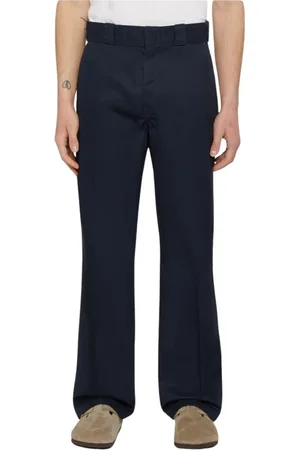 Dickies Bukser, Herre, Blå, W32 L34, Bomuld, 874 Lige Arbejdsbukser - Blå