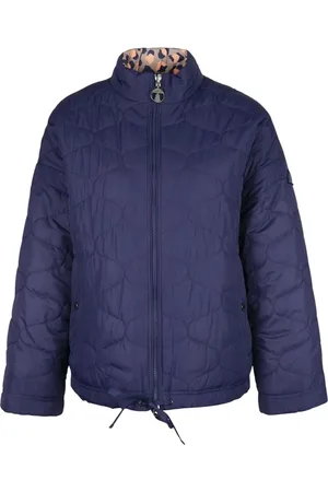 Barbour Jakke, Dame, Blå, M, Uld, Omvendbar Quiltet Jakke